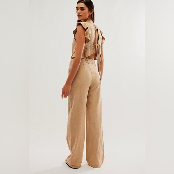 FREE PEOPLE We The Free Love Bite Jumpsuit NEW Size L About Last Night - Picture 6 of 13